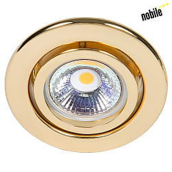 Recessed spot DOWNLIGHT C 3840, 70mm, GZ4, swiveling, gold 24 carat gold-plated