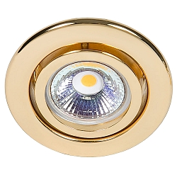 Indbygningsspot DOWNLIGHT C 3840, � 7cm, drejelig, guld 24 karat forgyldt