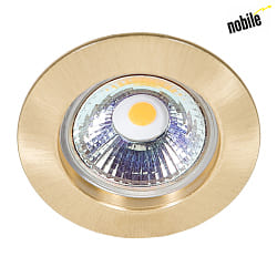 Recessed spot DOWNLIGHT C 3860, 55mm, GZ4, fixed, brass brushed