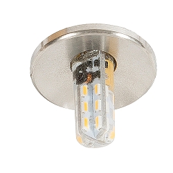 Recessed luminaire for starry sky C 411, � 3cm, G4, stainless steel