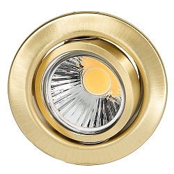 Indbygningsspot DOWNLIGHT D 3830, � 8.8cm, drejelig, messing b�rstet