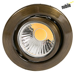 Recessed spot DOWNLIGHT D 3830, 88mm, GX5,3, swiveling, antique brass brushed