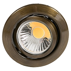 Indbygningsspot DOWNLIGHT D 3830, � 8.8cm, drejelig, antik messing b�rstet