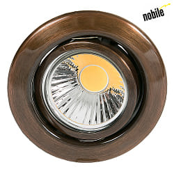 Recessed spot DOWNLIGHT D 3830, 88mm, GX5,3, swiveling, antique copper brushed