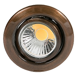 Indbygningsspot DOWNLIGHT D 3830, � 8.8cm, drejelig, antik kobber b�rstet
