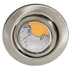 Indbygningsspot DOWNLIGHT D 3830, � 8.8cm, drejelig, nikkel b�rstet
