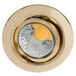 Indbygningsspot DOWNLIGHT D 3830, � 8.8cm, drejelig, guld 24 karat forgyldt