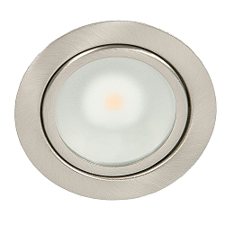 LED Indbygnings m�bler lampe DOWNLIGHT N 5020, � 6.6cm, COB, 3.3W 3000K, chrom