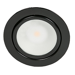 LED Indbygnings m�bler lampe DOWNLIGHT N 5020, � 6.6cm, COB, 3.3W 3000K, sort