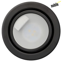 Nobil LED Indbygnings mbler lampe, N 5020 CSP LED, 3W, 3000K, sort