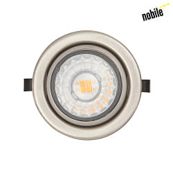 LED Furniture recessed luminaire N 5022 CSP LED Lens, 4W 3000K 350lm 38, 350mA, dimmable, nickel brushed