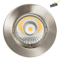 Recessed luminaire DOWNLIGHT N 5030, 79mm, GX5,3, 12V, with snap ring, fixed, nickel brushed