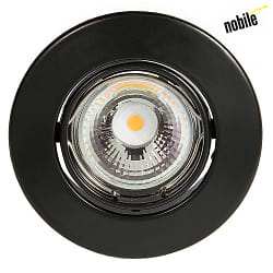 Recessed luminaire DOWNLIGHT N 5048, 68mm, GZ4, 12V, with snap ring, swiveling, black