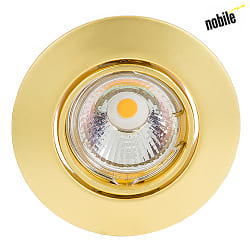 Recessed luminaire DOWNLIGHT N 5048, 68mm, GZ4, 12V, with snap ring, swiveling, gold matt