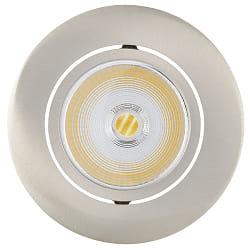 downlight 5068 ECO FLAT SCCT 38� DIM C round, swivelling, CCT Switch IP40, brushed nickel dimmable