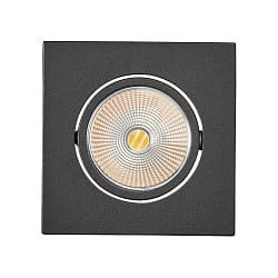 downlight 5068Q ECO FLAT SCCT 38� DIM C square, swivelling, CCT Switch IP40, black matt dimmable