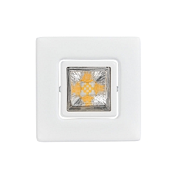 Downlight A 5068 T FLAT RQ LED svingbar, firkantet, pulverlakeret, hvid mat d�mpbar
