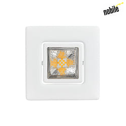 downlight A 5068 T FLAT RQ LED swivelling, square, powder coated, white matt dimmable