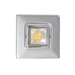 Downlight A 5068 T FLAT RQ LED svingbar, firkantet, chrom, pulverlakeret d�mpbar