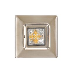 Downlight A 5068 T FLAT RQ LED svingbar, firkantet, nikkel b�rstet, pulverlakeret d�mpbar
