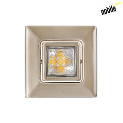 downlight A 5068 T FLAT RQ LED swivelling, square, brushed nickel, powder coated dimmable