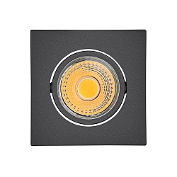 downlight A 5068Q T FLAT square, swivelling, dimmable IP40, black matt dimmable