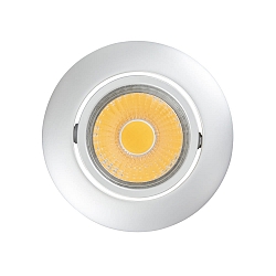 Recessed LED downlight A 5068 T FLAT, � 8.8cm, COB, 8W 2700K 38�, swivelling, matt chrome