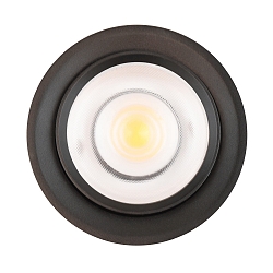 Spot 9W DS rund IP20, sort mat d�mpbar