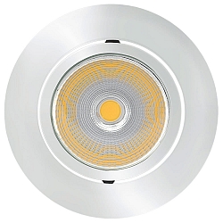 recessed luminaire 5068 ECO FLAT BIO dimmable IP40, chrome, clear dimmable 8W 530lm 4000K CRI 97
