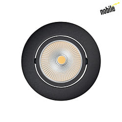 recessed luminaire 5068 ECO FLAT BIO dimmable IP40, clear, black matt dimmable 8W 530lm 4000K CRI 97
