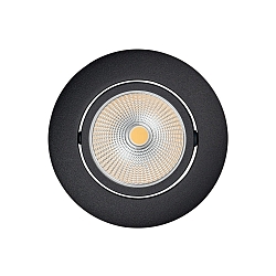 recessed luminaire 5068 ECO FLAT BIO dimmable IP40, clear, black matt dimmable 8W 530lm 5000K CRI 97