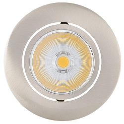 recessed luminaire 5068 ECO FLAT BIO dimmable IP40, clear, brushed nickel dimmable 8W 530lm 4000K CRI 97