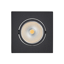 Downlight 5068Q ECO FLAT BIO firkantet IP40, sort mat d�mpbar
