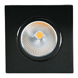 Downlight 5068Q ECO FLAT TUN firkantet IP40, sort mat 