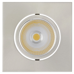 Downlight 5068Q ECO FLAT TUN firkantet IP40, nikkel b�rstet 