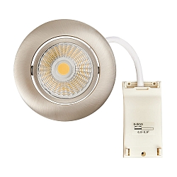 Downlight 5068 ECO DOB rund, svingbar, inkl. driver, s�t med 1 IP40, nikkel d�mpbar