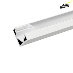 Aluminium Hjrne Profil 2 TP, 200cm, til LED Strips op til 12 mm, hvid matt