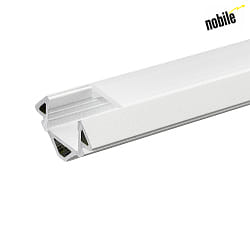 Aluminum Corner Profile 3 OP, 200cm, for LED Strips up to 14 mm, white matt