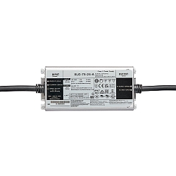 LED str�mforsyning EL-74-24V IP67 med �bent kabel, konstant sp�nding, omskiftelig, s�lv