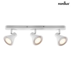 Nordlux Spot EIK skinne, 3-flammer, GU10, hvid