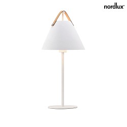 design for the people by Nordlux Bordlampe STRAP, højde 55cm, skærm Ø 25cm, E27, hvid