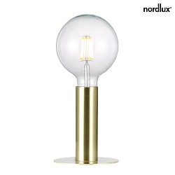Nordlux Bordlampe DEAN, højde 15cm, Ø Basis 13cm, E27, messing / sort
