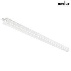 Nordlux LED Vandtæt lys bar OAKLAND 120 IP65, længde 125cm, bredde 6.3cm, 22W 4000K 2100lm 125°, hvid