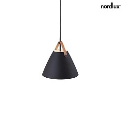 design for the people by Nordlux Pendel STRAP 27, 27cm, E27, IP20, metal, sort