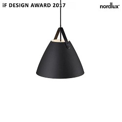 design for the people by Nordlux Pendel STRAP 36, 36cm, E27, IP20, metal, sort