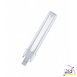 Osram compact fluorescent lamp DULUX S, G23, 840 neutral white, 9W