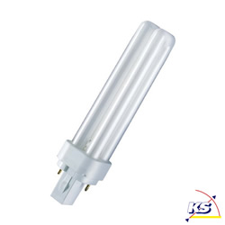 Osram compact fluorescent lamp DULUX D, G24d-1, 840 neutral white