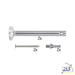 Accessories for Wire system 12V WIRE SYSTEM L&E Deflector / Suspension, 1 pair, 165mm, chrome matt