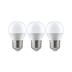 LED dr�be lyskilde G45 s�t med 3 E27 5,5W 470lm 2700K CRI >80 
