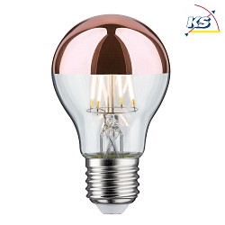 LED Filament Top mirrored Lamp Pear A60 NonDim, 230V, E27, 6.5W 2700K 600lm, copper